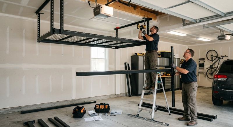 Ceiling Rack Installation in Winston Salem, NC