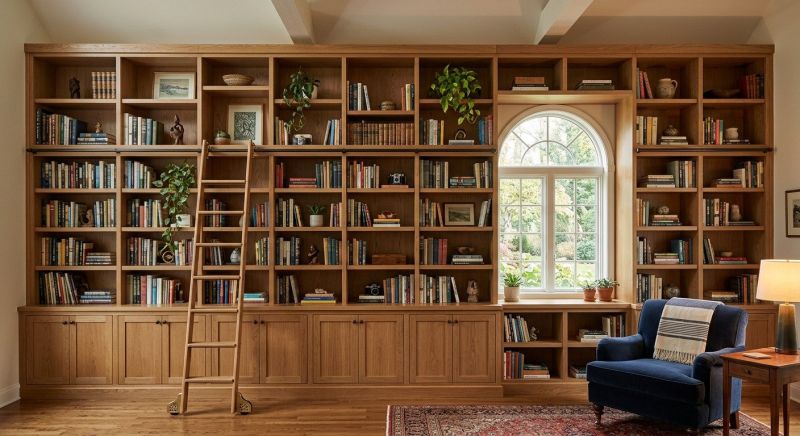 Custom Bookshelves Installation in Alexandria, VA
