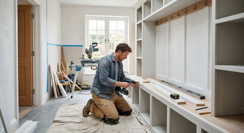 Mudroom Carpentry Installation in Greensboro, NC