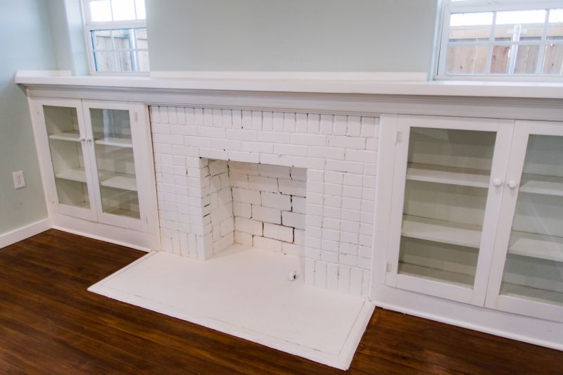 Fireplace Cabinet Installation in Woodbridge, VA