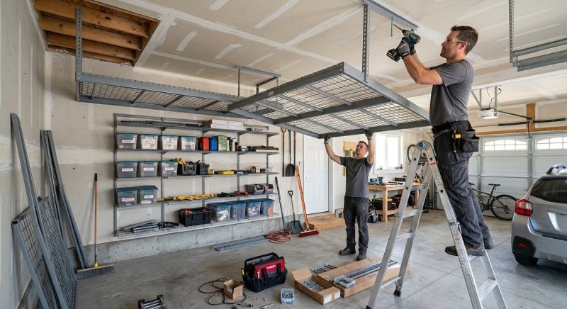 Garage Tool Rack Installation in Frederick, MD