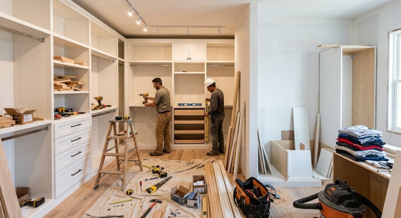 Walk In Closet Remodeling in Greensboro, NC