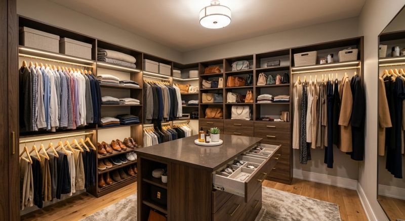 Walk In Closet Remodeling in Winston Salem, NC